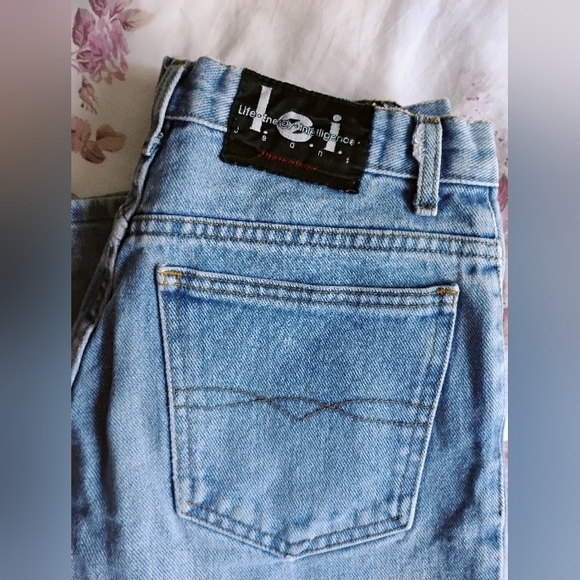 VINTAGE l.e.i. Flare Leg Denim Blue Jeans SIZE 5 • AUTHENTIC VINTAGE from 1990's - Picture 12 of 12